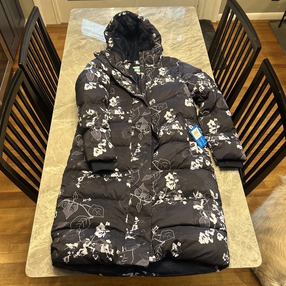 Columbia Blue and White Floral Jacket